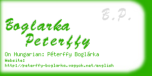 boglarka peterffy business card